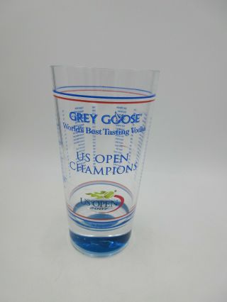 Us Open 2007 Tennis Grey Goose Vodka Hard Plastic Drink Cup Tumbler Winner Lists