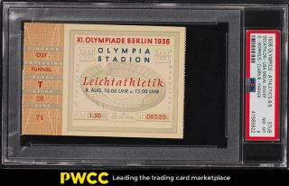 1936 Olympics Ticket Stub Decathlon Morris Clark Parker Usa Sweep Psa 8 (pwcc)