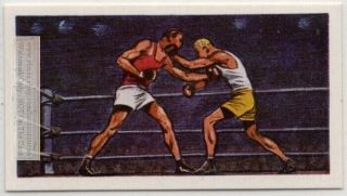 Modern Olympic Boxing Based On Marquesse Of Queensbury Rules Vintage Trade Card