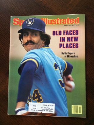 Vintage Sports Illustrated March 16,  1981 Rollie Fingers Old Faces In Places