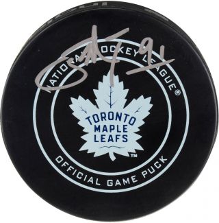 John Tavares Toronto Maple Leafs Autographed Official Game Puck