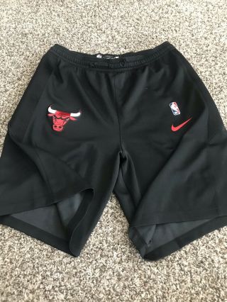 Authentic Nike Pre Team Issued Chicago Bulls Basketball Shorts Sz.  3xl Tall Worn