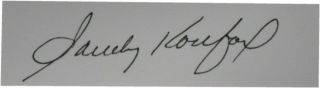 Sandy Koufax Hand Signed Autograph Salvino Cut La/ Brooklyn Dodgers