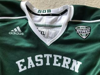 2015 Eastern Michigan University Adidas Authentic Game Worn Issued Jersey 4