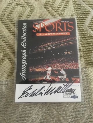 1999 Fleer Sports Illustrated Baseball Eddie Mathews Autograph Auto Sp Insert