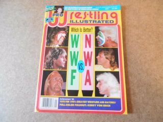 Pro Wrestling Illustrated January 1991 Wwf/nwa Hulk Hogan Kerry Von Erich Poster