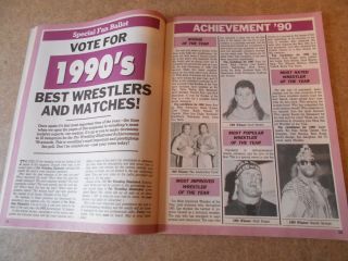 PRO WRESTLING ILLUSTRATED JANUARY 1991 WWF/NWA HULK HOGAN Kerry Von Erich Poster 2