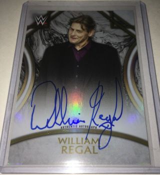 William Lord Steven Regal 2018 Wwe Legends Wrestling On Card Auto Autograph /199