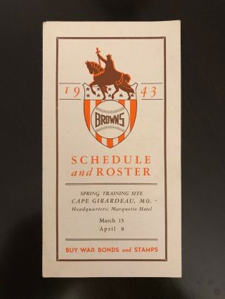 1943 St Louis Browns Player Roster & Schedule