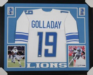 Kenny Golladay Signed Detroit Lions 35x43 Custom Framed Jersey (jsa)