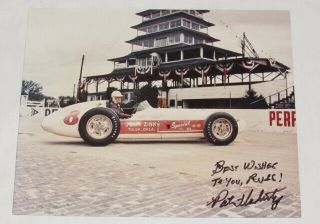Pat Flaherty Signed 8x10 Color Photograph 1956 Indy 500 Winner