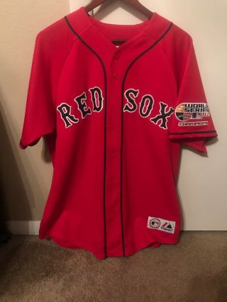 Dustin Pedroia Boston Red Sox 2007 World Series Champions Alternate Jersey Large