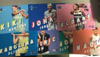 2019 Western & Southern Exclusive Tennis 12 Player Card Set Nadal Federer Nole