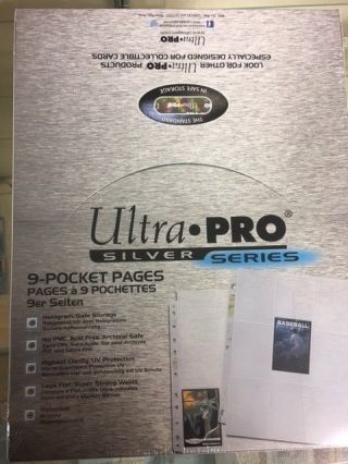 50 Ultra Pro 9 Pocket Coupon Sleeves For 3 Ring Binder