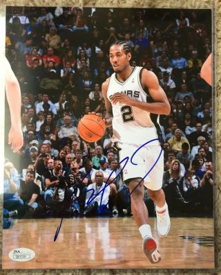 Kawhi Leonard Auto Autograph Signed 8x10 Photo San Antonio Spurs Raptors Jsa
