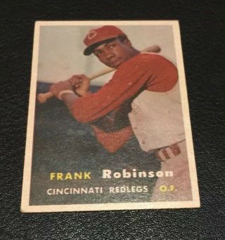 1957 Topps Frank Robinson 35 Rc Cincinnati Redlegs Centering