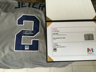 Derek Jeter Signed Autographed Jersey York Yankees matching COA’S 3
