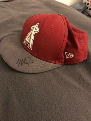 Mike Trout Signed Basball Hat