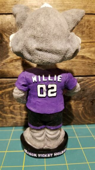 2002 Northwestern Wildcat Willie Season Ticket Holder Bobblehead,  Mini Helmet 3