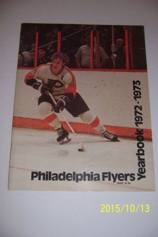 1972 73 Philadelphia Flyers Official Yearbook Bobby Clarke Bernie Parent