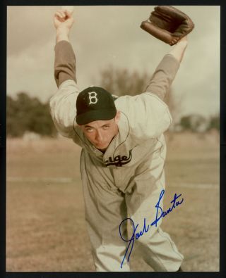 Jack Banta Authentic Autographed Signed 8x10 Photo Brooklyn Dodgers 154727