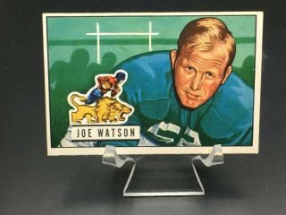 1951 Bowman Football Joe Watson Ex - Mt/nm 133 Detroit Lions Set Break