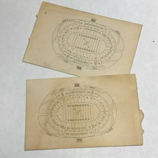 1952 Cotton Bowl Kentucky Wildcats vs Texas Horned Frogs Football Ticket Stubs 2