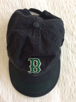 Vintage Collectible Boston Red Sox St Patricks Day Hat Cap Navy Green Shamrock