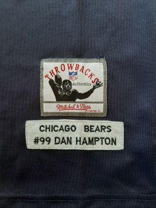 Chicago Bears Authentic Jersey Dan Hampton Mitchell & Ness NFL Throwbacks Size L 3