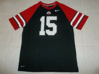 Ezekiel Elliott 15 Ohio State Buckeyes Nike Football Jersey Shirt Mens L Large