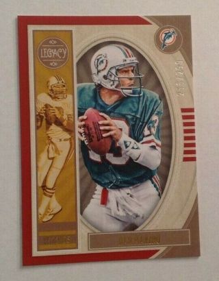 2019 Panini Legacy Legends Dan Marino Red 256/299 Made Dolphins 119