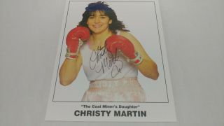 Christy Martin Autographed 8x10 Photo Ibhof