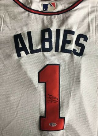 Ozzie Albies Signed Auto Autographed Jersey Atlanta Braves