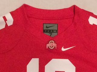 Pre - owned Team Nike Ohio State Buckeyes Football Jersey Youth Size 7 3