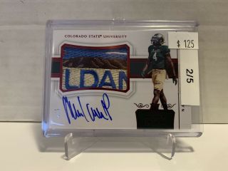 2018 National Treasures Rpa 128 Michael Gallup Sick Bowl Patch Auto 2/5