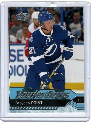 2016 - 17 Ud Series 1 - Brayden Point Young Guns 205 - Tampa Bay Lightning