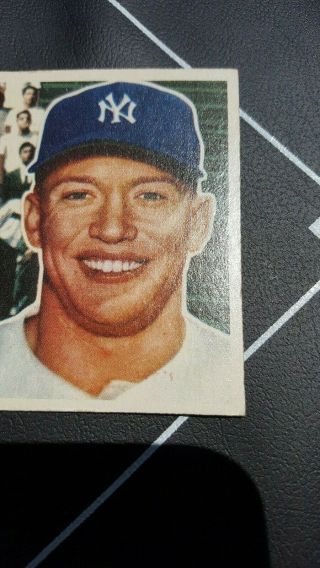 1956 Topps Mickey Mantle York Yankees 135 Baseball Card EX to Near 3