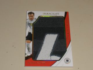 2018 - 19 Panini Immaculate Soccer Jersey Numbers Patch Mario Gotze 26/34