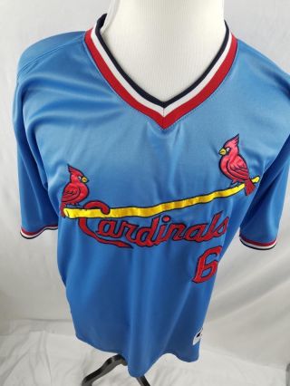 Stan Musial Blue 48 St Louis Cardinals Turn Back the Clock Retro Jersey Majestic 2