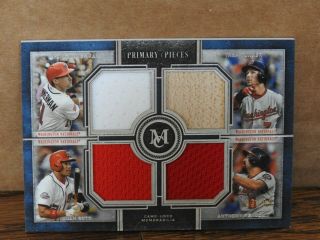 2019 Topps Museum Nationals Quad Jersey And Bat 3/1 Soto,  Zimmerman,  Rendon,  Tur