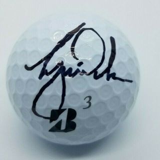 Tiger Woods Autographed Golf Ball Signed Masters Champion W/coa