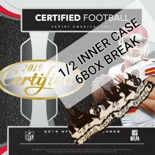 San Francisco 49ers 2019 Certified Football 1/2 Inner Case 6 Box Break 4