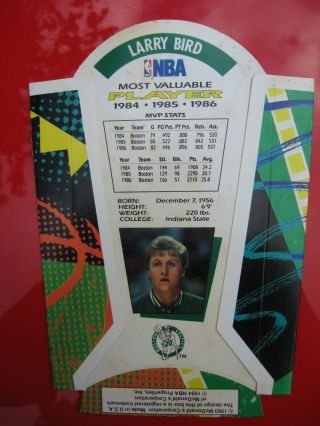 Larry Bird Autographed Signed 1993 McDonald ' s French Fry Holder: Boston Celtics 5