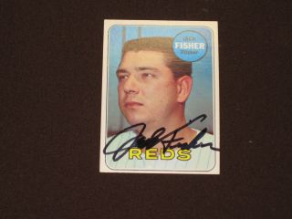 Mets Great The Man Who Thru Out 1st Pitch At Shea Jack Fisher Auto Card W/coa