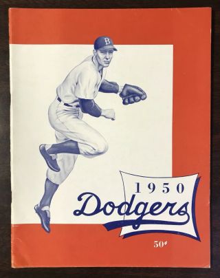 1950 Brooklyn Dodgers Baseball Yearbook