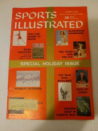 Sports Illustrated December 22,  1958 (special Holiday Issue) W/ Label