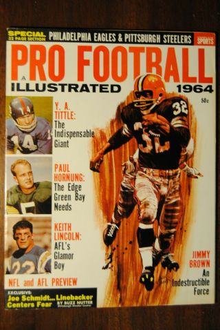 1964 Pro Football Illustrated - Cleveland Browns Jim Brown