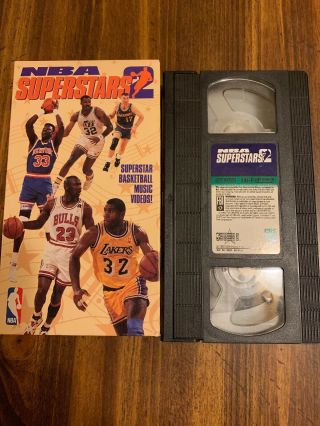 NBA Superstars 2 VHS Michael Jordan Magic Johnson Larry Bird Charles Barkley 2