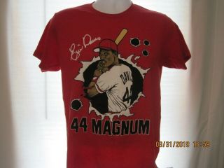 Vtg Eric Davis 44 Magnum Shirt Mlb Baseball Medium Cincinnati Reds Usa Made 80 