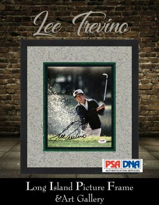 Lee Trevino Golf Signed 8x10 Photo Newly Custom Framed Psa Dna
